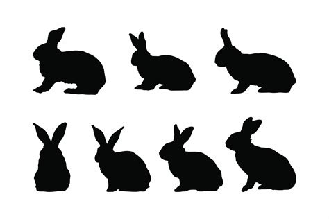 Bunny Silhouette Vector