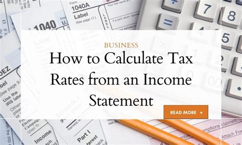 How To Calculate Tax Rate From Income Statement 2024