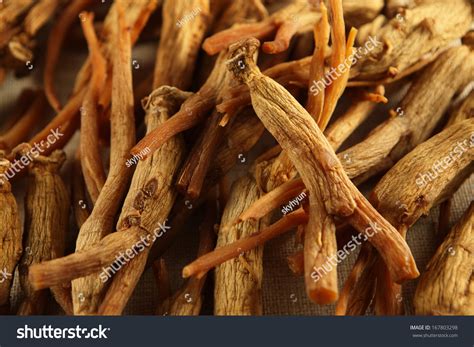 Dry Ginseng Roots Stock Photo 167803298 : Shutterstock