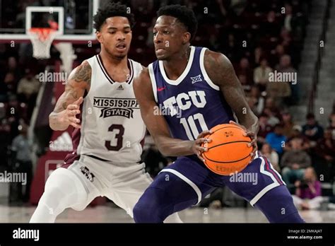 Tcu Guard Damion Baugh 10 Is Pressured By Mississippi State Guard