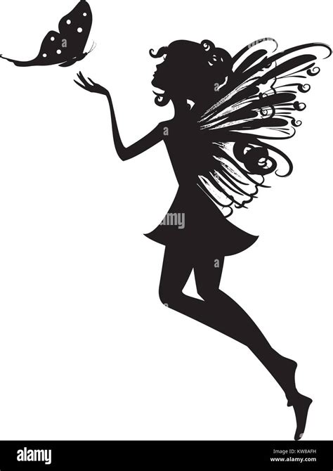 Fairy Silhouette Vector