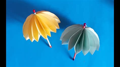 How To Make Paper Umbrella Making Step By Step Paper Umbrella