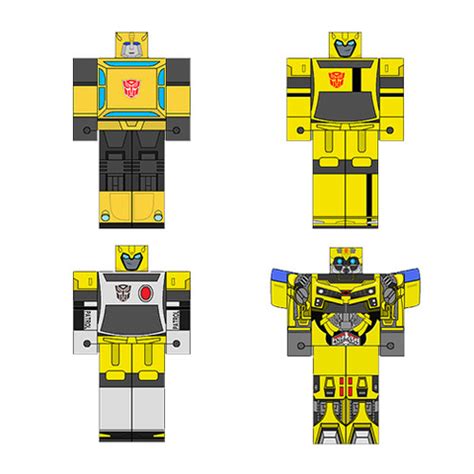 Bumblebees Transformers From Animated Series Paper Toy Free Printable