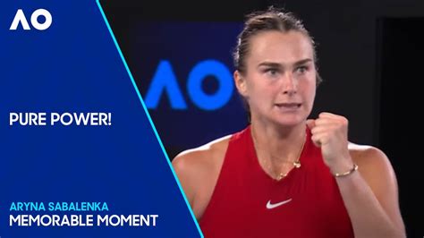 Aryna Sabalenka Rips Massive Forehand Winner Australian Open 2024