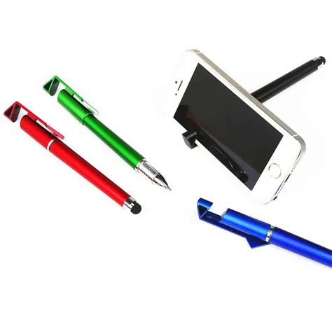 3 in 1 Multi function Cellphone Holder Stand Stylus Touch Screen Stylus Pens for iPad iPhone 5 ...