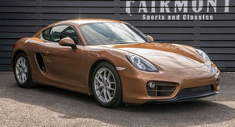 Does This Cognac Metallic Porsche Cayman Do It For You Carscoops