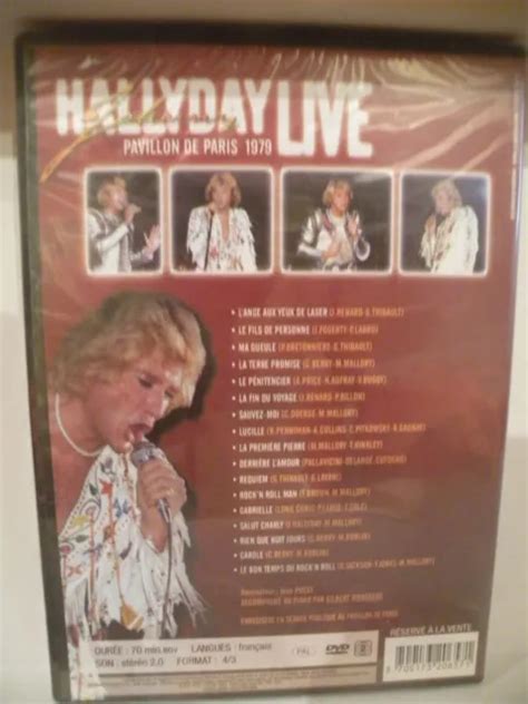 New Dvd Concert Live Johnny Hallyday Pavillon De Paris Neuf