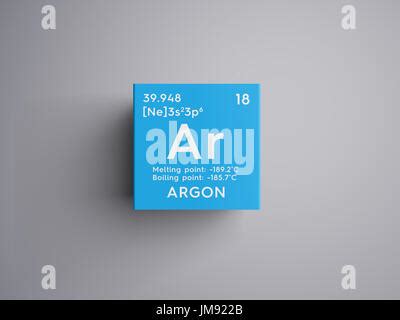 Argon Chemical Element Stock Photo Alamy