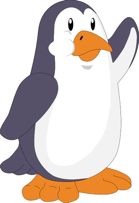 Penguin Waving Clip Art at Clker.com - vector clip art online, royalty ...