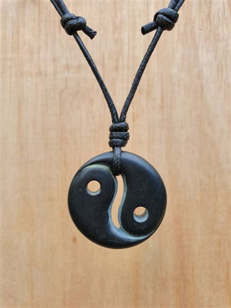 Yin And Yang Pendant Tai Chi Symbol Necklace Tao Charm Etsy