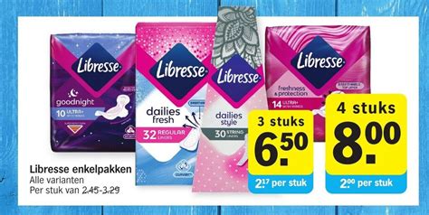 Libresse Enkelpakken Stuks Aanbieding Bij Albert Heijn