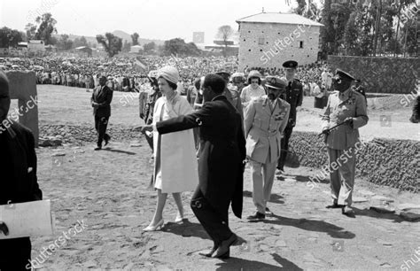 Queen Elizabeth Ii Emperor Haile Selassie Editorial Stock Photo Stock