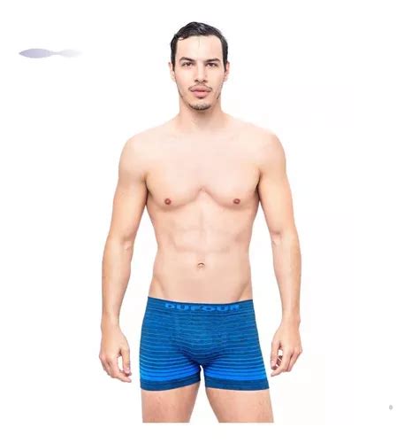 Pack X Boxer Hombre Dufour Sin Costura Rayado Art Cuotas Al