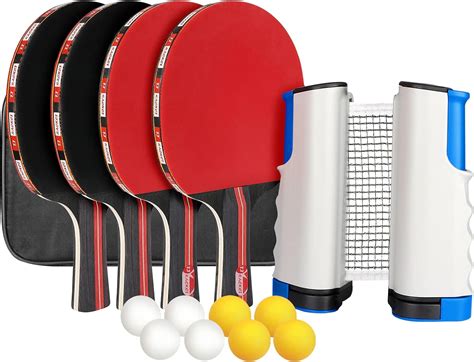 XDDIAS Set Da Ping Pong Istantanee Racchette Da Ping Pong Racket 4