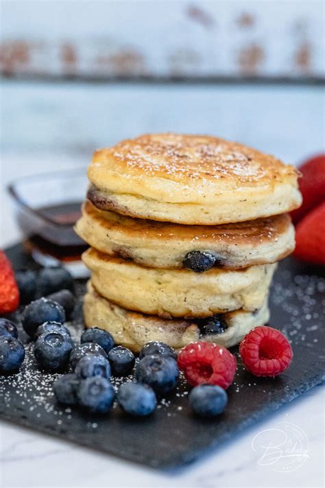 Blueberry Pancakes Recipe Delicious Thick Fluffy Pancakes