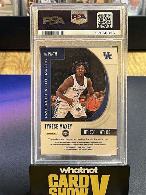 Panini Prizm Draft Picks Rookie Rc Tyrese Maxey Pa Tm Rookie