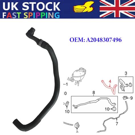 For Mercedes Benz C E W A W Om Coolant Pipe Hose Line