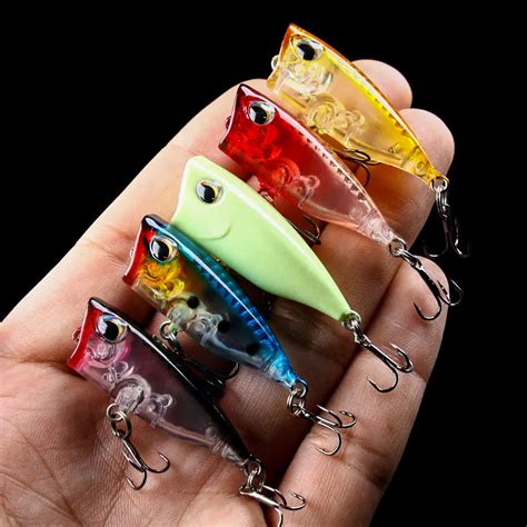 Hengjia 1pcs 4cm 3 3g Floating Popper Fishing Lures Topwater Bait Hard