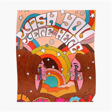 "WISH YOU WERE HERE" Poster for Sale by goldendazeart | Redbubble