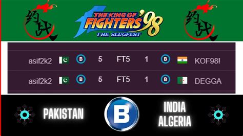 Asif K Best Round Kof India Algria Top Fightcade Online Gaming