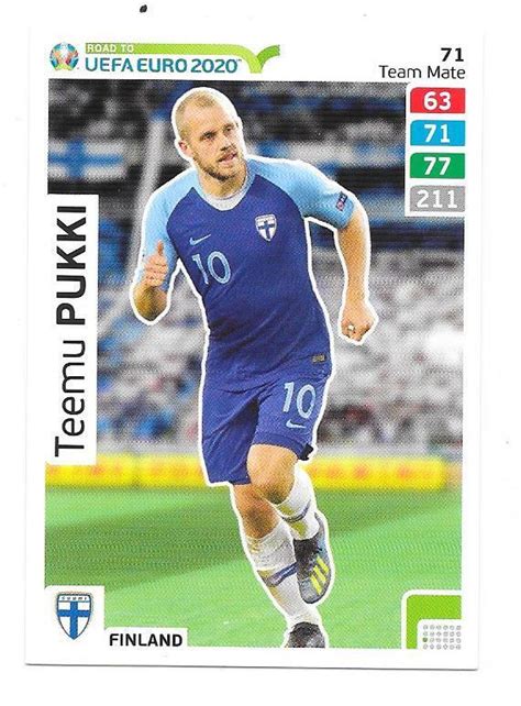 Panini Road To UEFA EURO 2020 71 Teemu Pukki Finland EBay