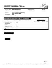 Report Pdf Individual Performance Profile Rn Fundal Assessment