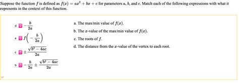 Solved Suppose The Function F Is Defined As F A Ax Bx