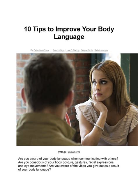 10 Tips To Improve Your Body Language 10 Tips To Improve Your Body