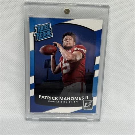 Panini Donruss Rated Rookie Patrick Mahomes Ii Rc Ebay