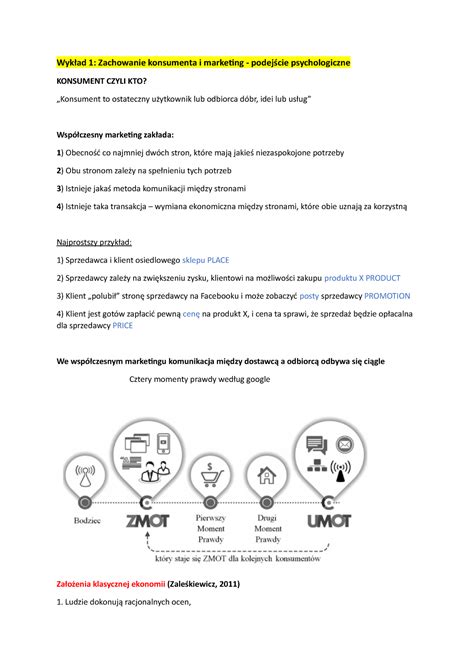 Egzamin Marketing Wyk Ad Zachowanie Konsumenta I Marketing