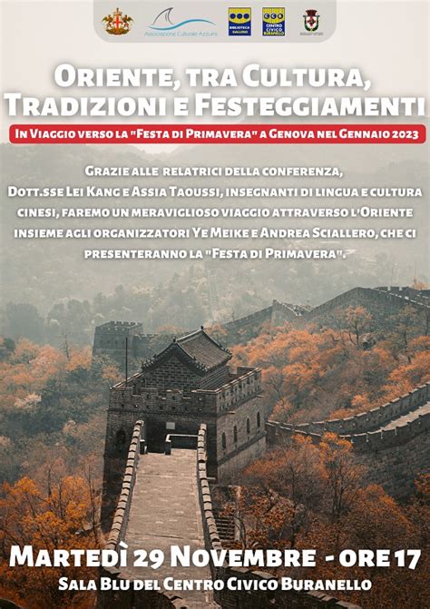 Oriente Tra Cultura E Tradizioni Civico Buranello Novembre Pro