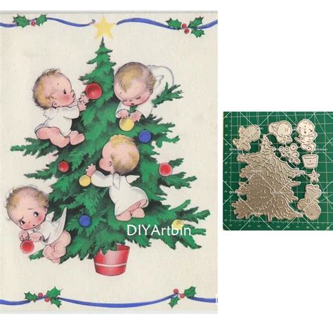 2021 Nieuwe Kerst Angel Baby Boom Metalen Stansmessen Voor Diy Craft