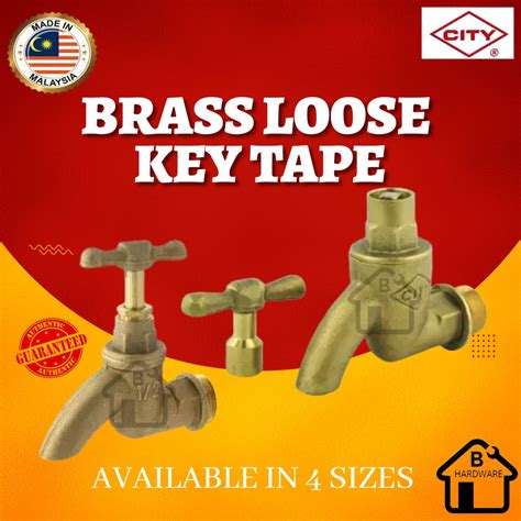 City Forging Brass Bib Tap Kepala Paip Tembaga Removable Key Tap