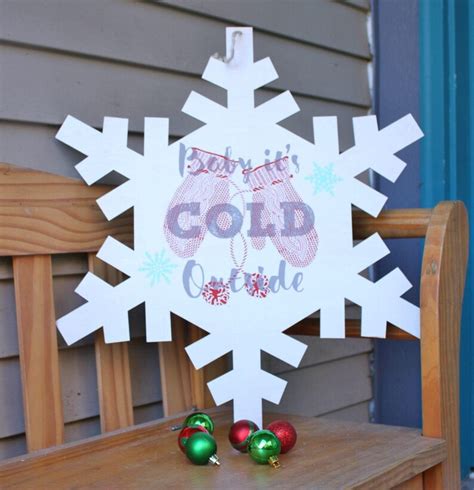 Snowflake Door Hanger Winter Door Hanger Door Hanger Wall Etsy