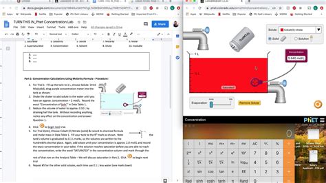 Phet Concentration Lab YouTube