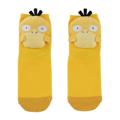 Pokemon Center Plush Socks For Women Cm Pair Psyduck