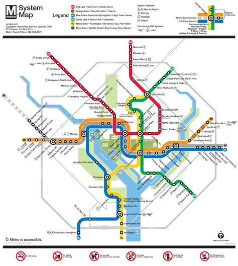 Wmata Metro System Map