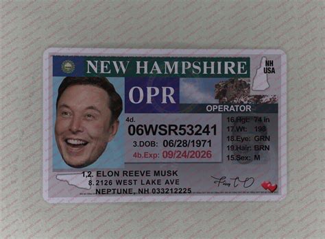 Scannable Excellent Quality Fake ID New Hampshire New Hampshire ID