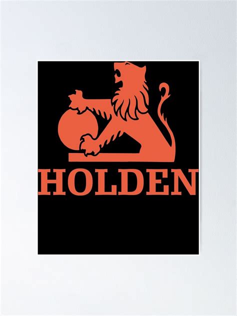 Póster MEJOR VENDEDOR Mercancía del logotipo de Holden Vintage de