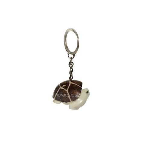 Porte Cl S Tortue De Terre En Tagua Ivoire V G Tal Corozo Flor De Tagua