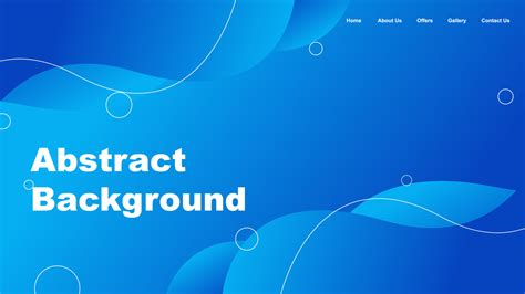 Abstract background website landing page with beautiful gradient blue ...