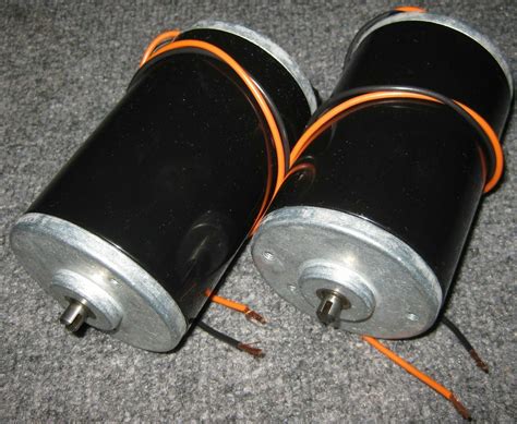 2 X Buehler 12 VDC Large Hobby Electric Motor 115 Watt 6000 RPM 3