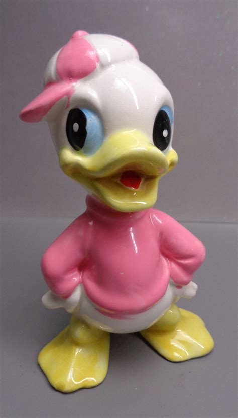 Vintage Walt Disney Productions Louie Duck Figurine Vintage Donald