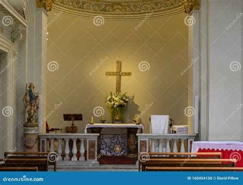 Side Chapel Inside The Nice Cathedral Roman Catholic Church Seat Of