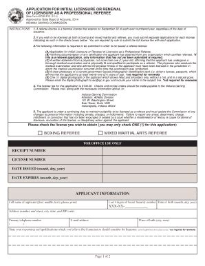 Fillable Online Forms In Application For Licensure As A Referee Pmd Fax