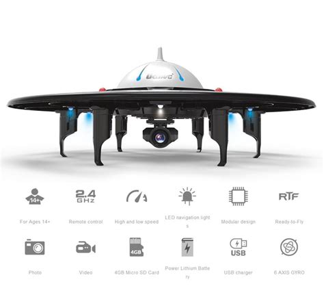 DBPOWER UDI U845 UFO Drone With App WiFi