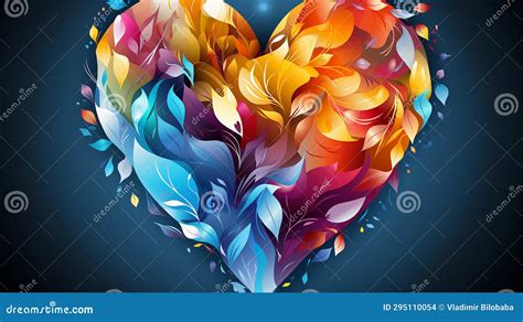 Illustration Symbolic Rainbow Heart Stock Illustration Illustration Of Community Marriage