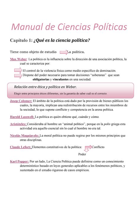 Resumen Manual de Ciencias Políticas Manual de Ciencias Políticas