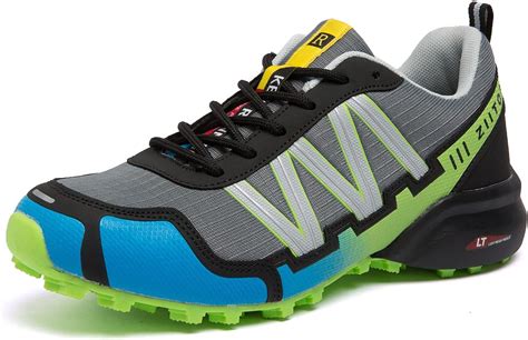 Waterproof Trail Running Shoes for Men - Cushioned Hiking Sneakers for ...