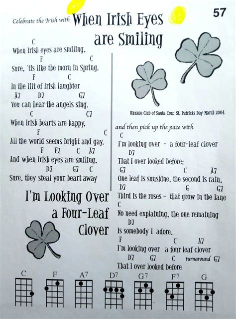 When Irish Eyes Are Smiling I M Looking Over A Four Leafed Clover